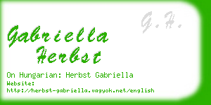 gabriella herbst business card